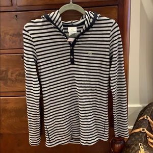 Ladies grey and black Lacoste sweater shirt